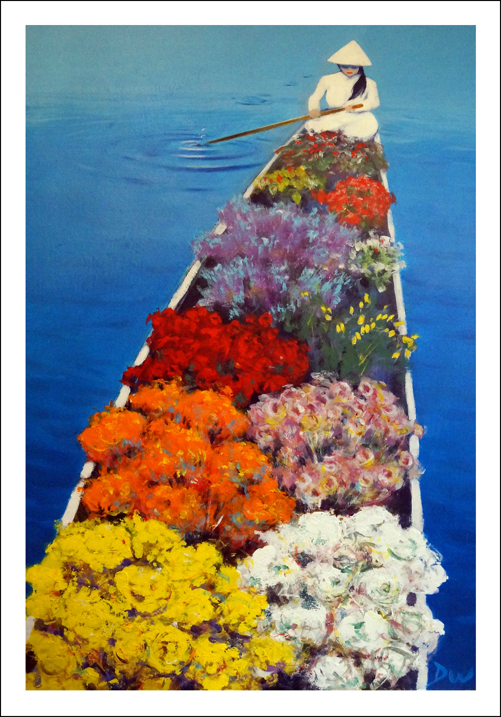 Flower Boat Seller