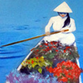 Flower Boat Seller